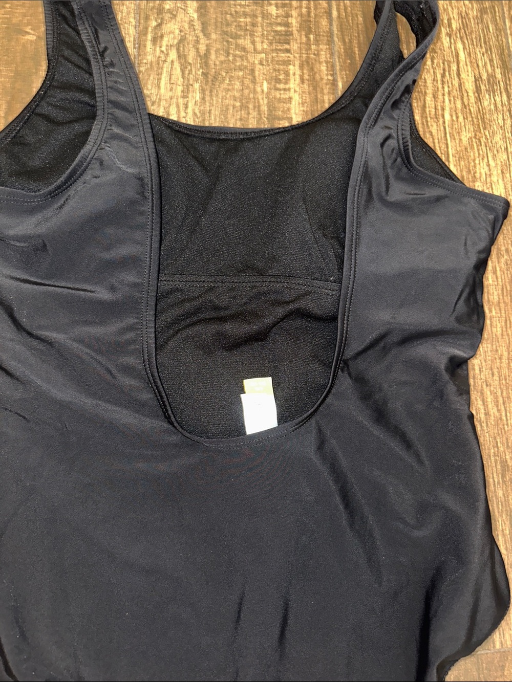 No Boundaries Black Scoop-Neck One-Piece Swimsuit - Picture 4 of 4